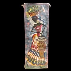 Hand Painted - Joyful Living  -  Woman Celebrating Caribbean Life